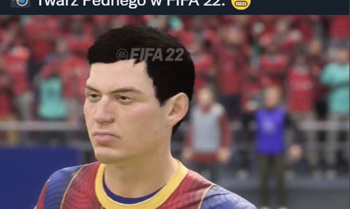 Tak wygląda Pedri w grze FIFA 22... xD